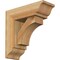 Ekena Millwork Westlake Traditional Rough Sawn Bracket w/ Offset Brace, Western Red Cedar, 6"W x 16"D x 16"H BKT0604X16X16WTL01RWR - alternate 1